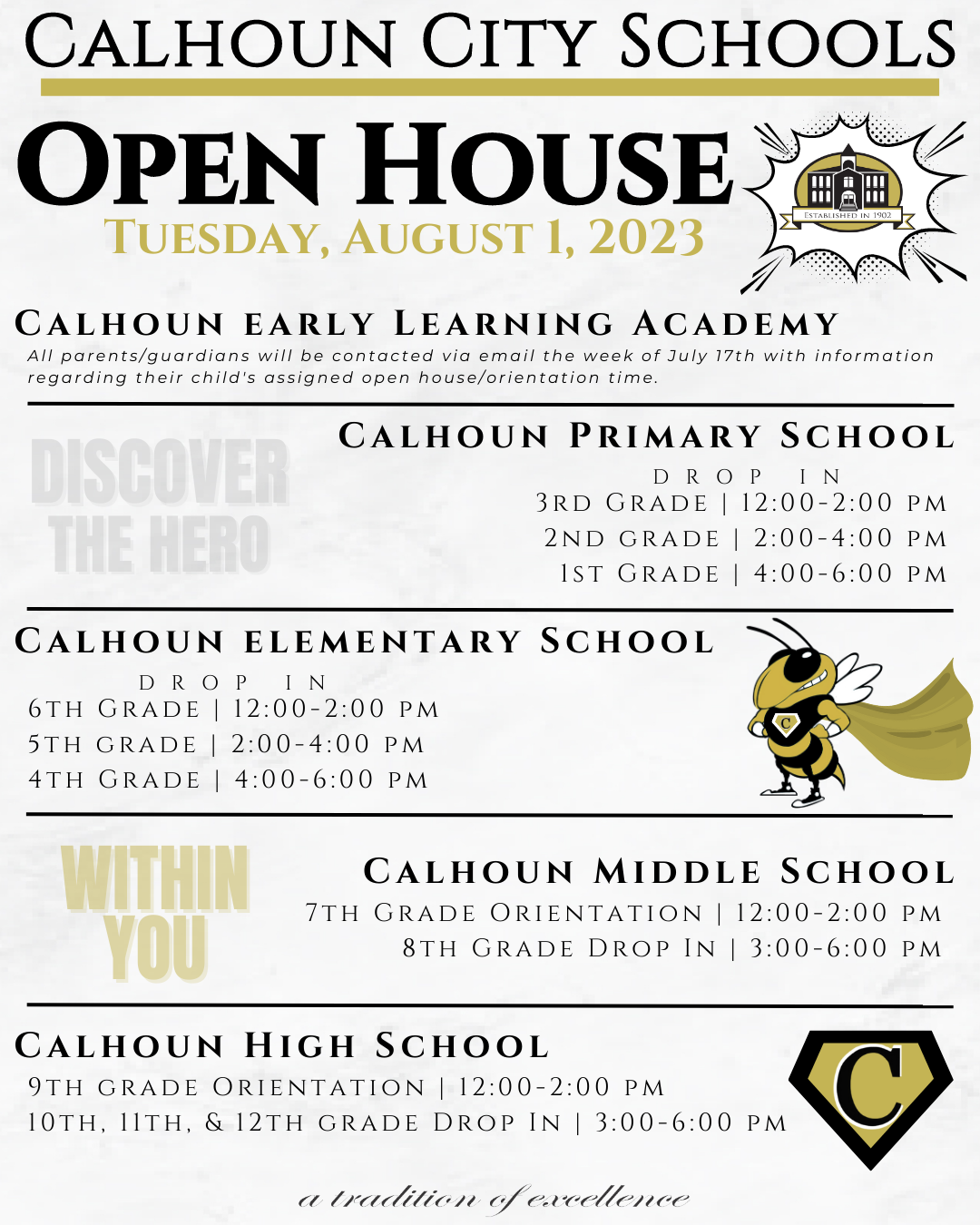 Open House Calhoun City Schools