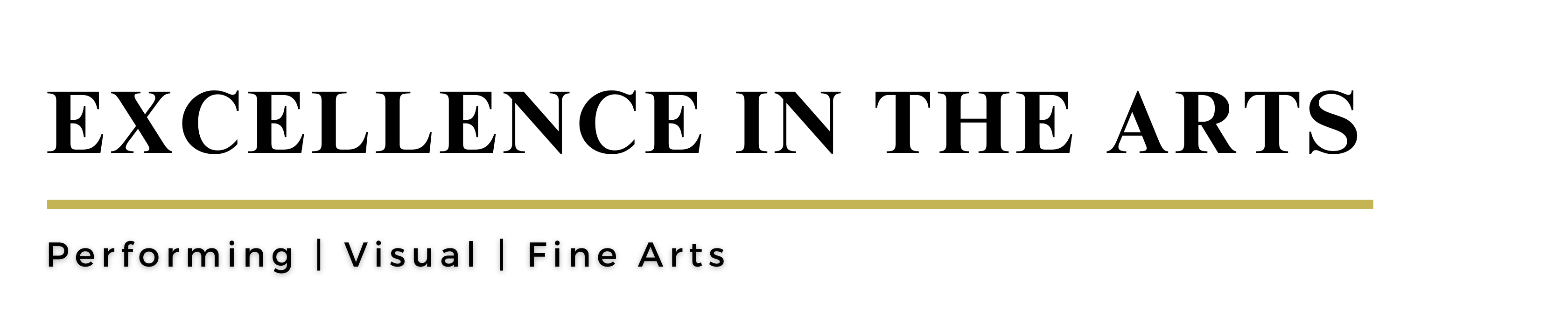 Excellence in the Arts
