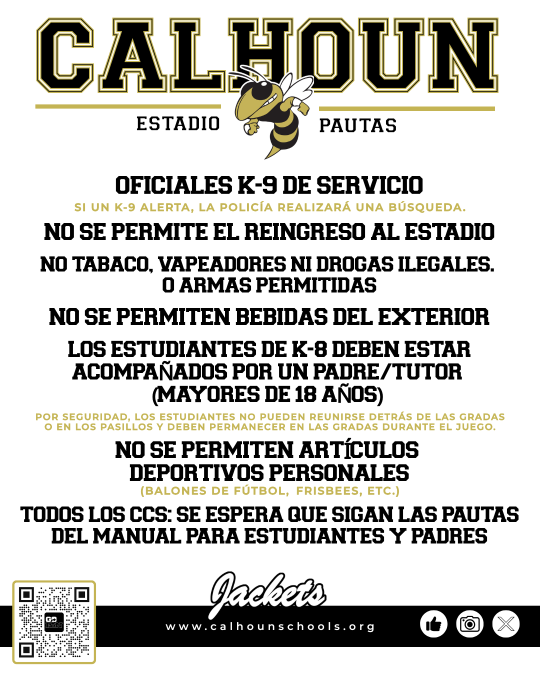 stadium guidelines (spanish)