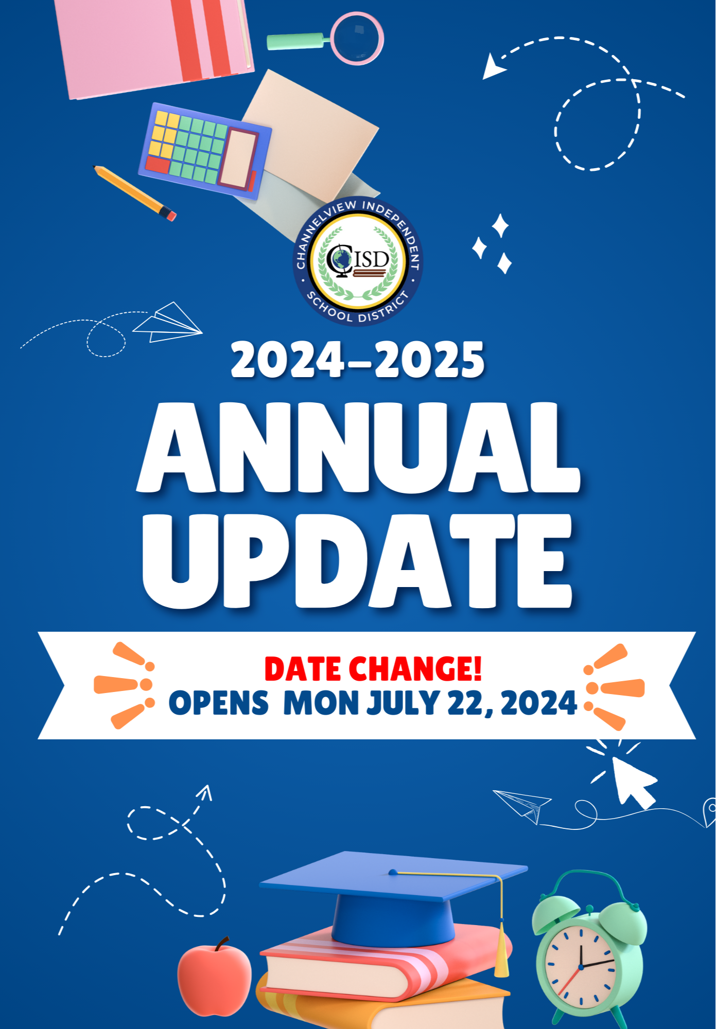 Annual Update Opens July 22th