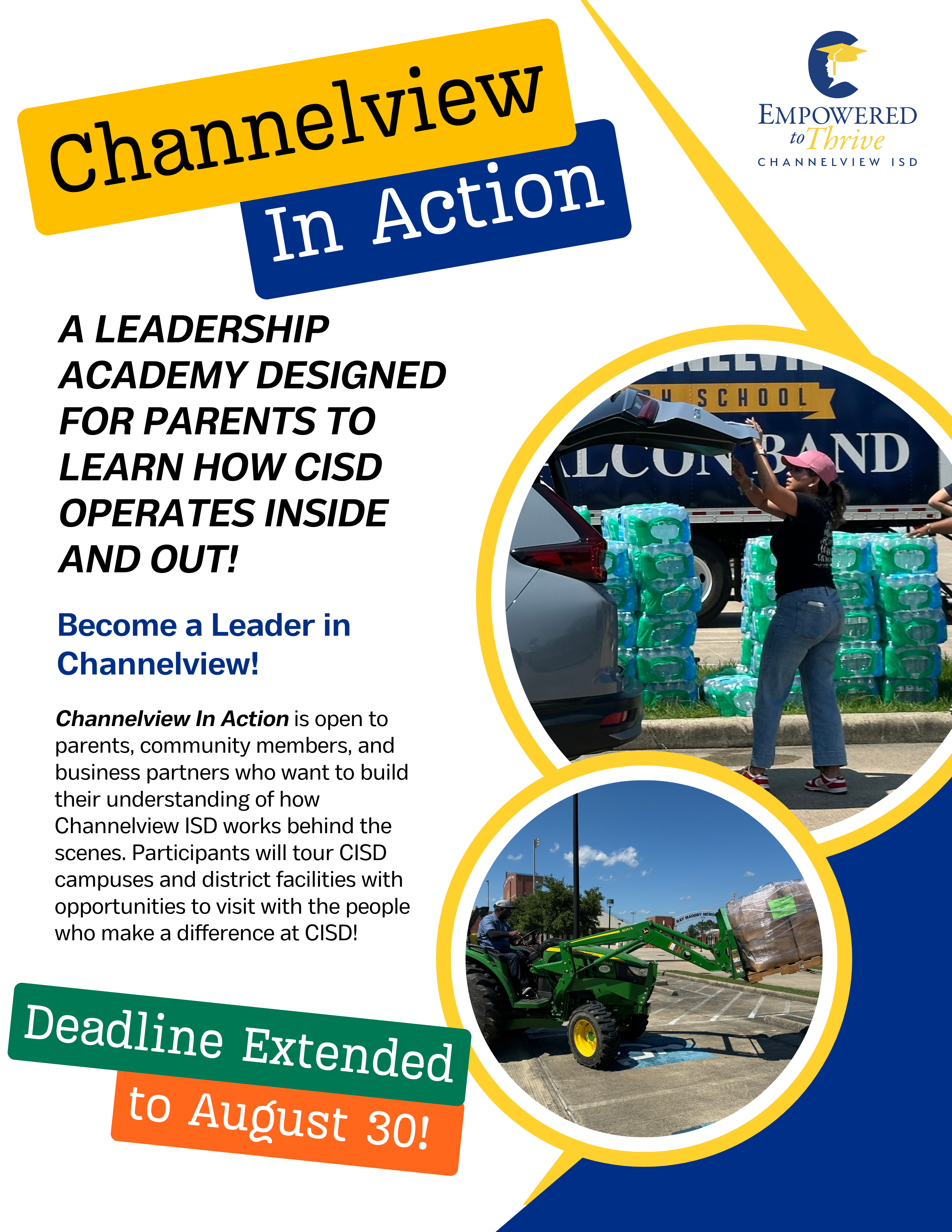 Flyer for Channelview In action