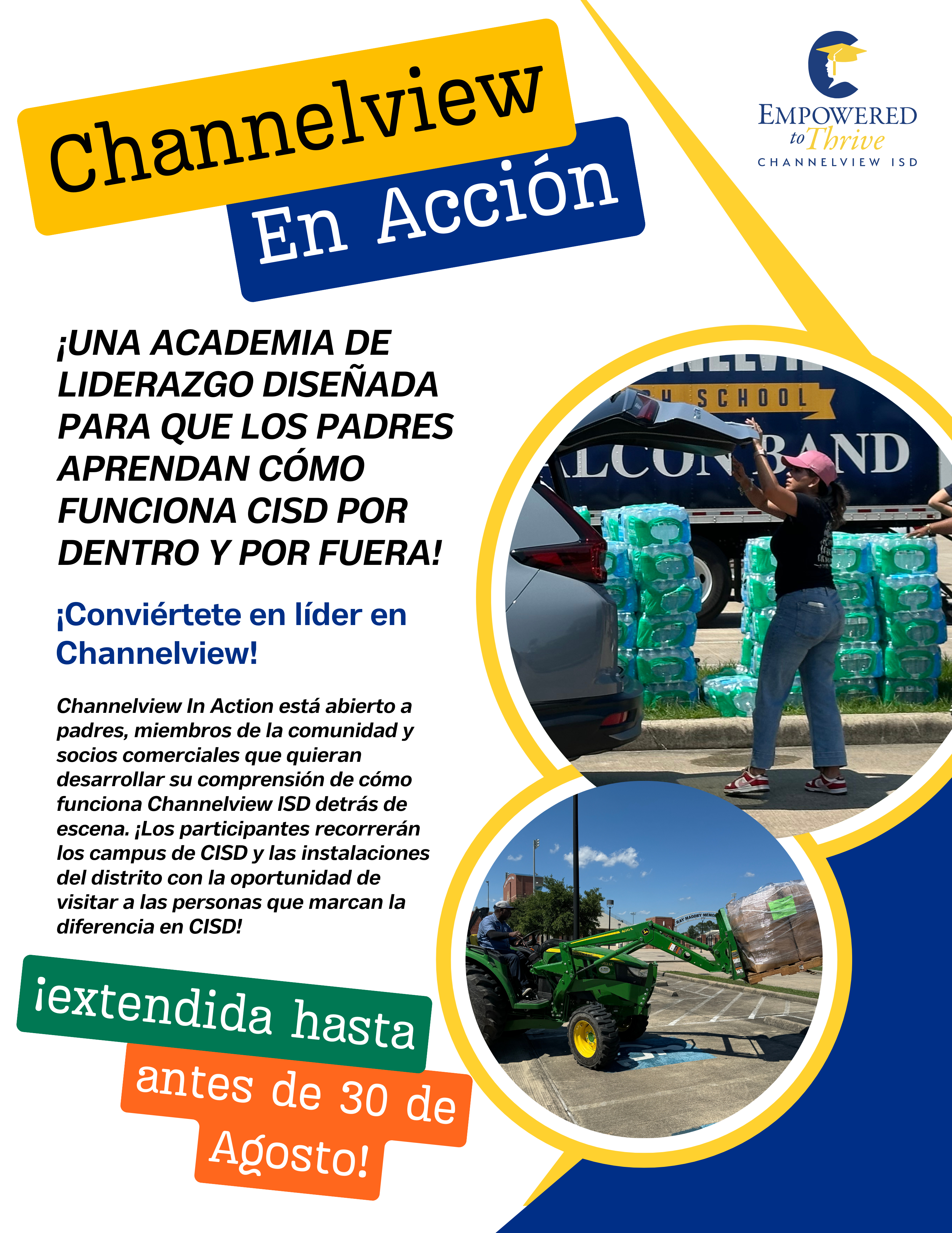 Flyer for Channelview in action spanish