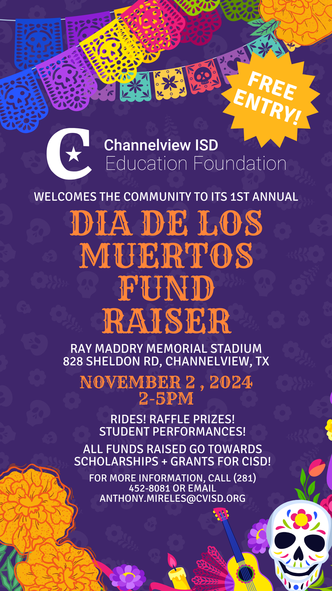 Dia De los Muertos Flyer Nov 2