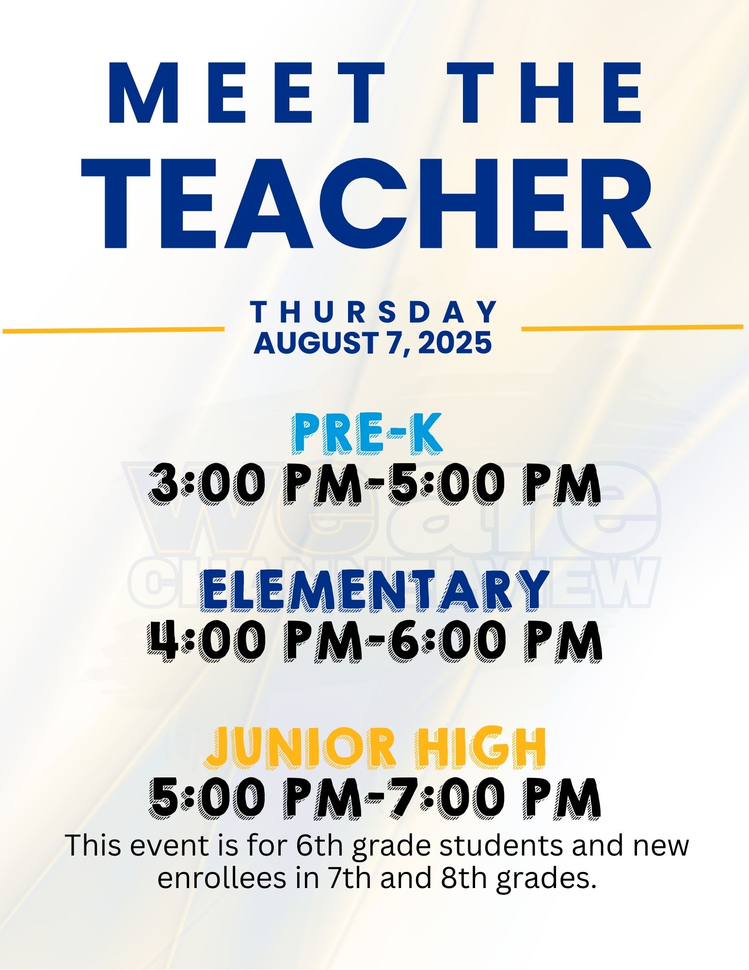 meet the teacher