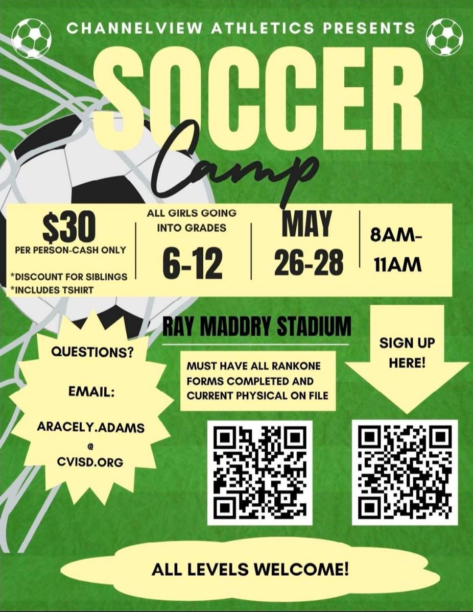 CISD Girls Soccer Camp