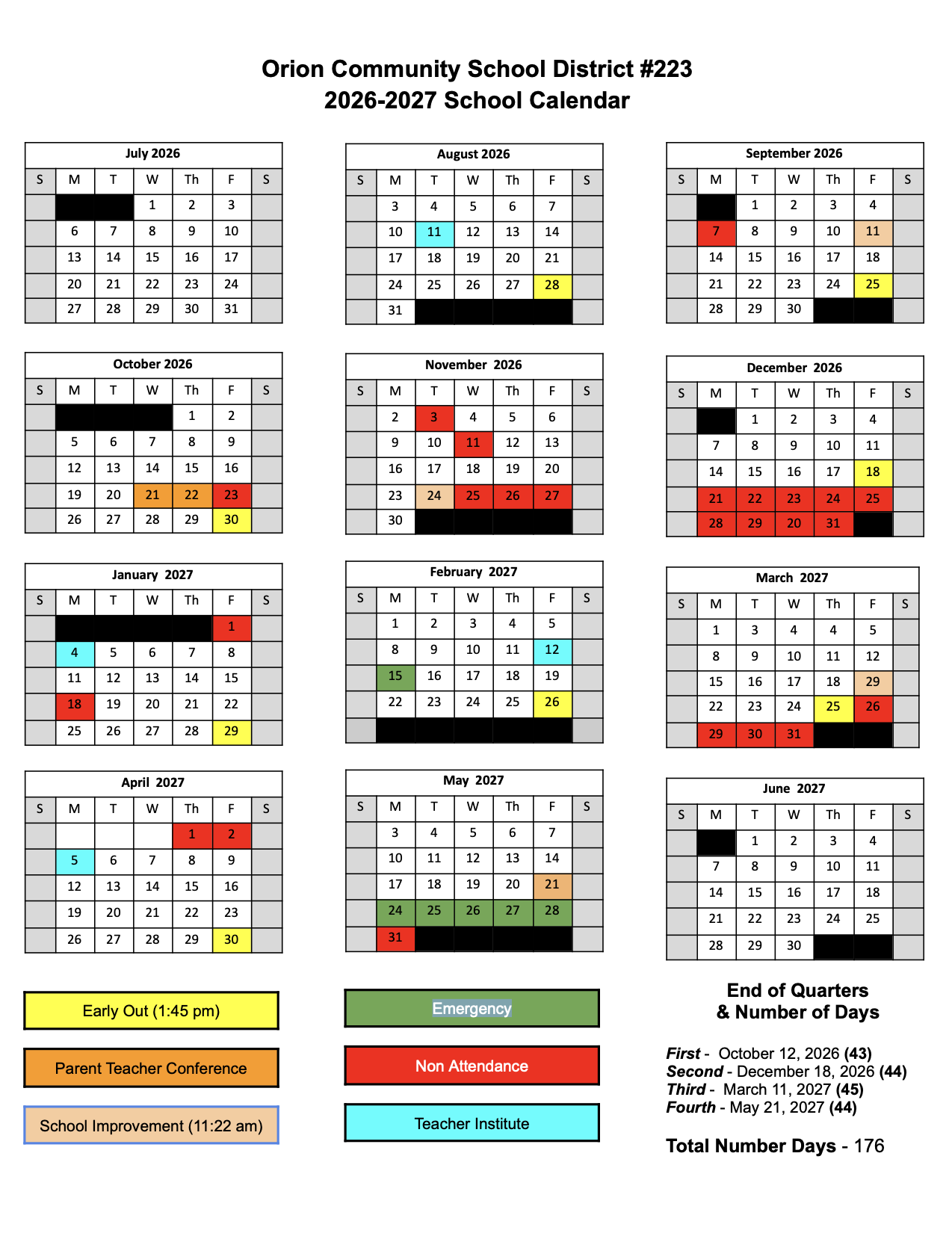 2026-2027 Calendar