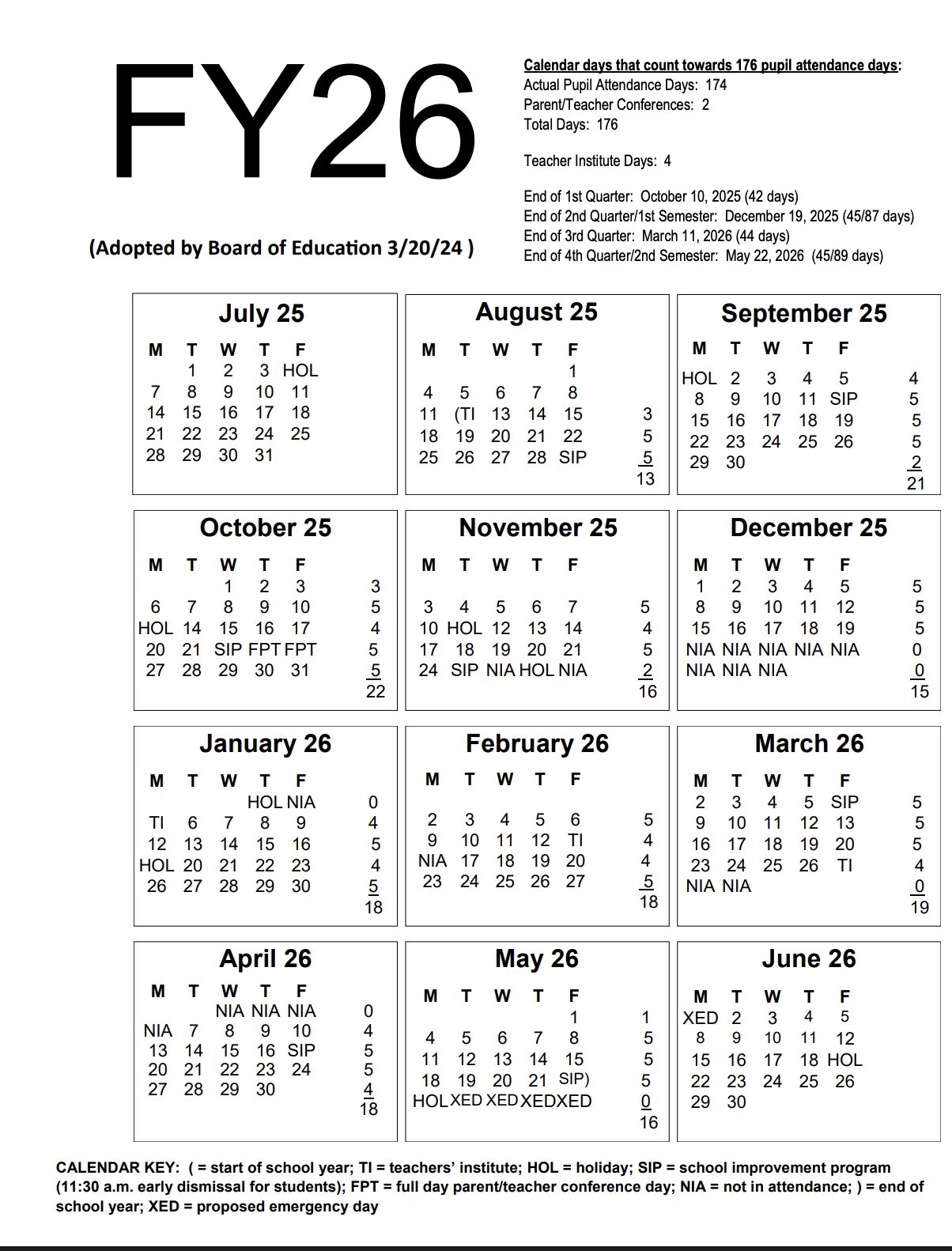 2025-2026 Calendar