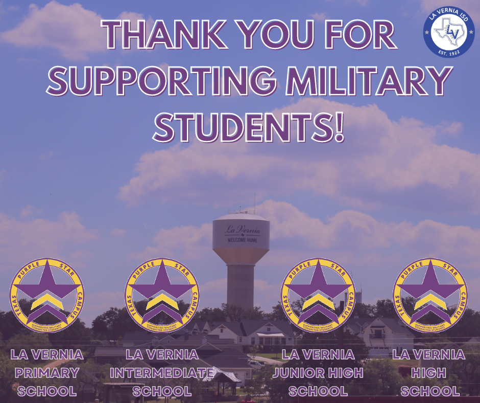 La Vernia ISD Supports Our Military Connected families