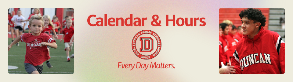 Calendar and Hours Banner Photo