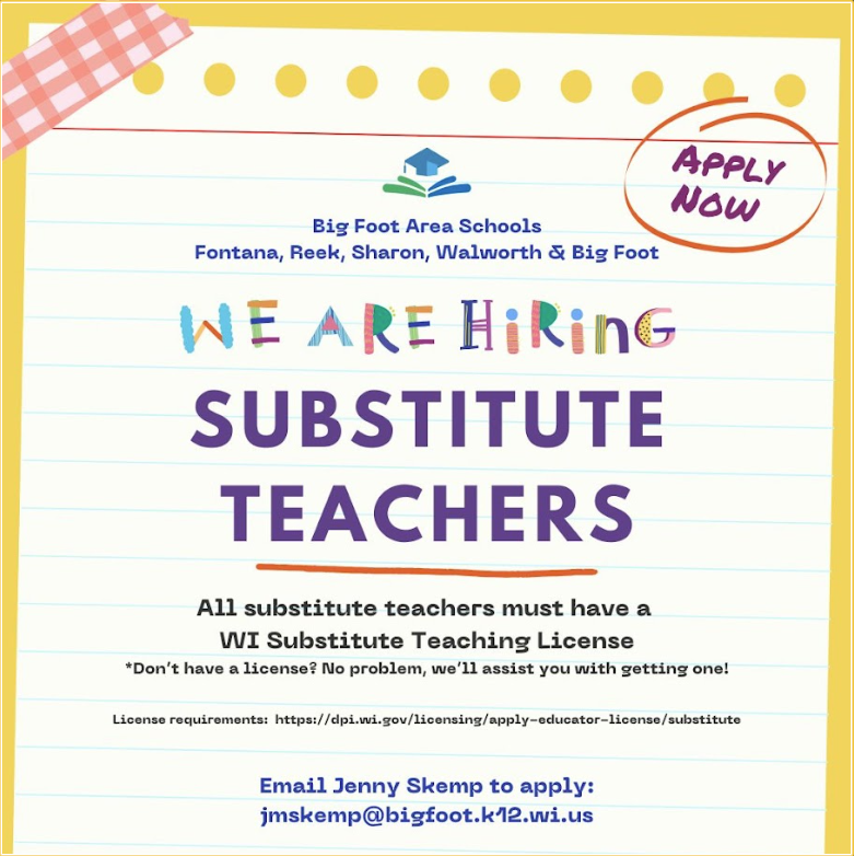 We are Hiring Substitute Teachers