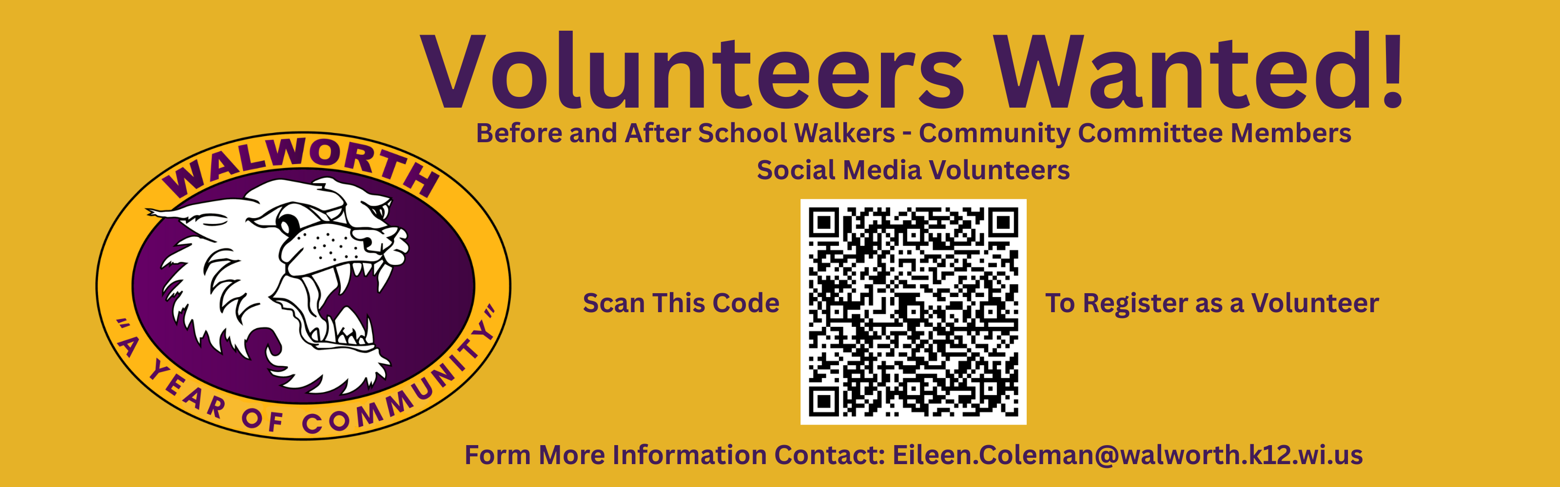 Volunteers Wanted