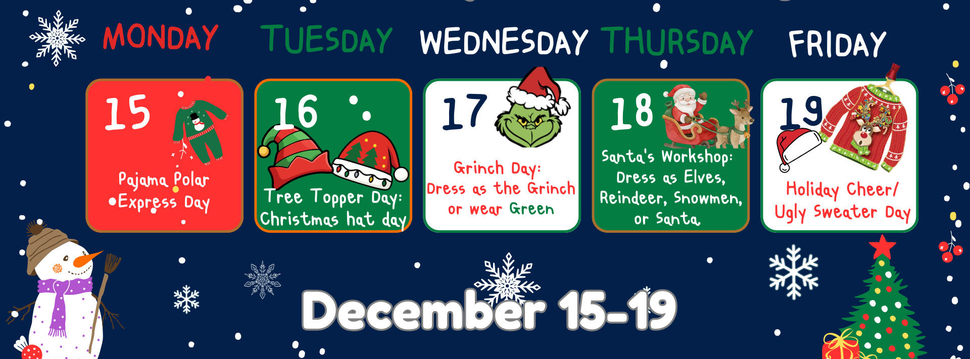 Holiday Spirit Week 2025