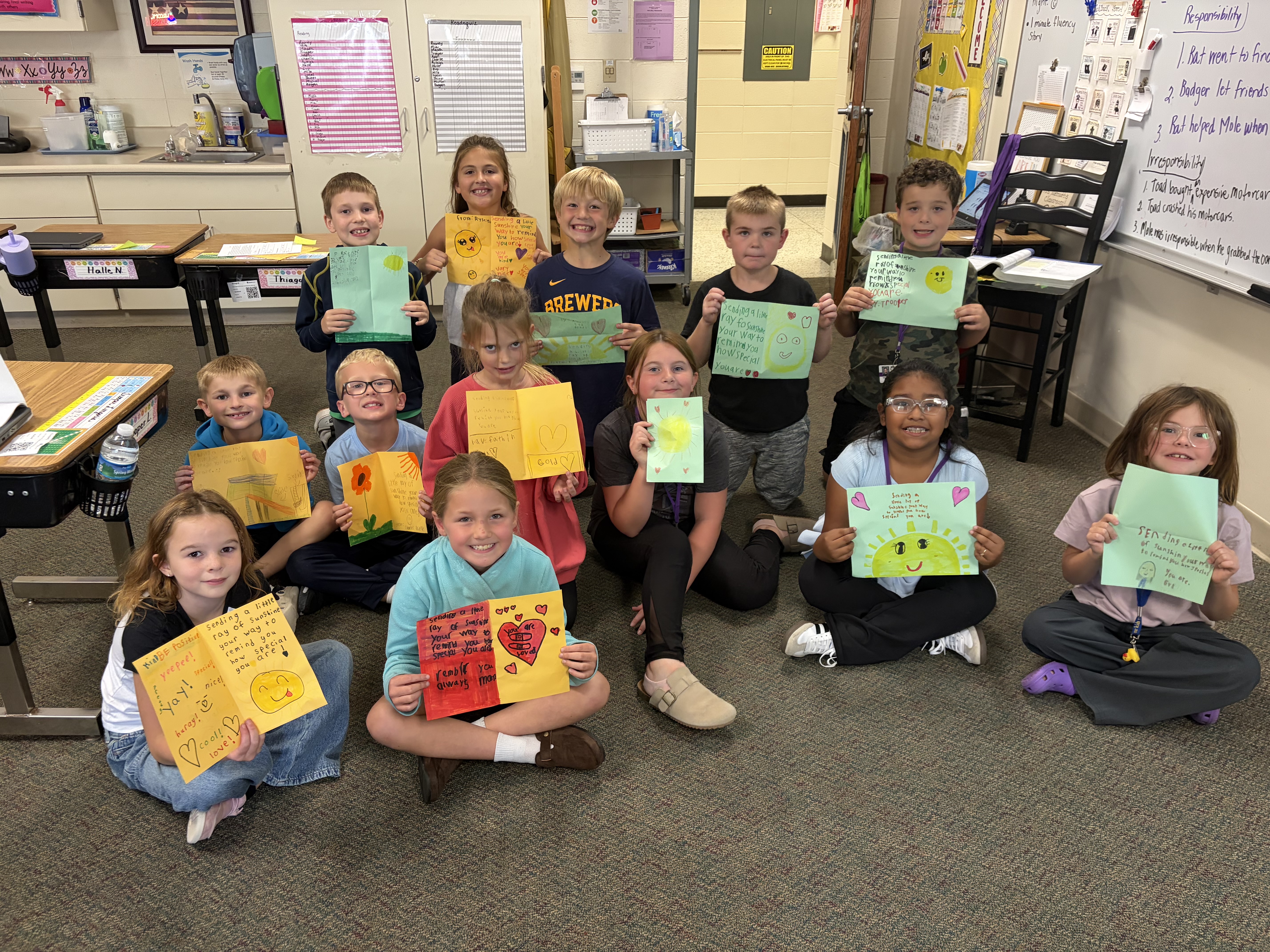 National Day of Service 9/11 Greeting Cards for our friends at Golden Years