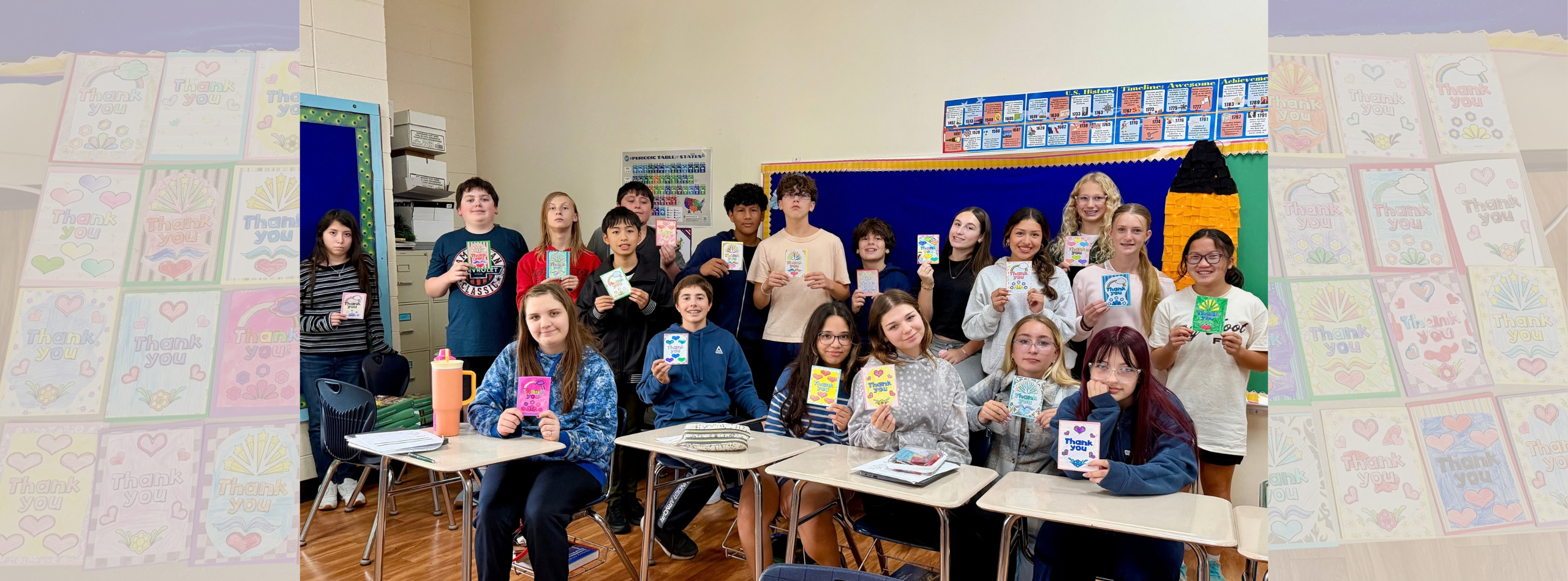 Learning Gratitude Thank you cards to our Veterans