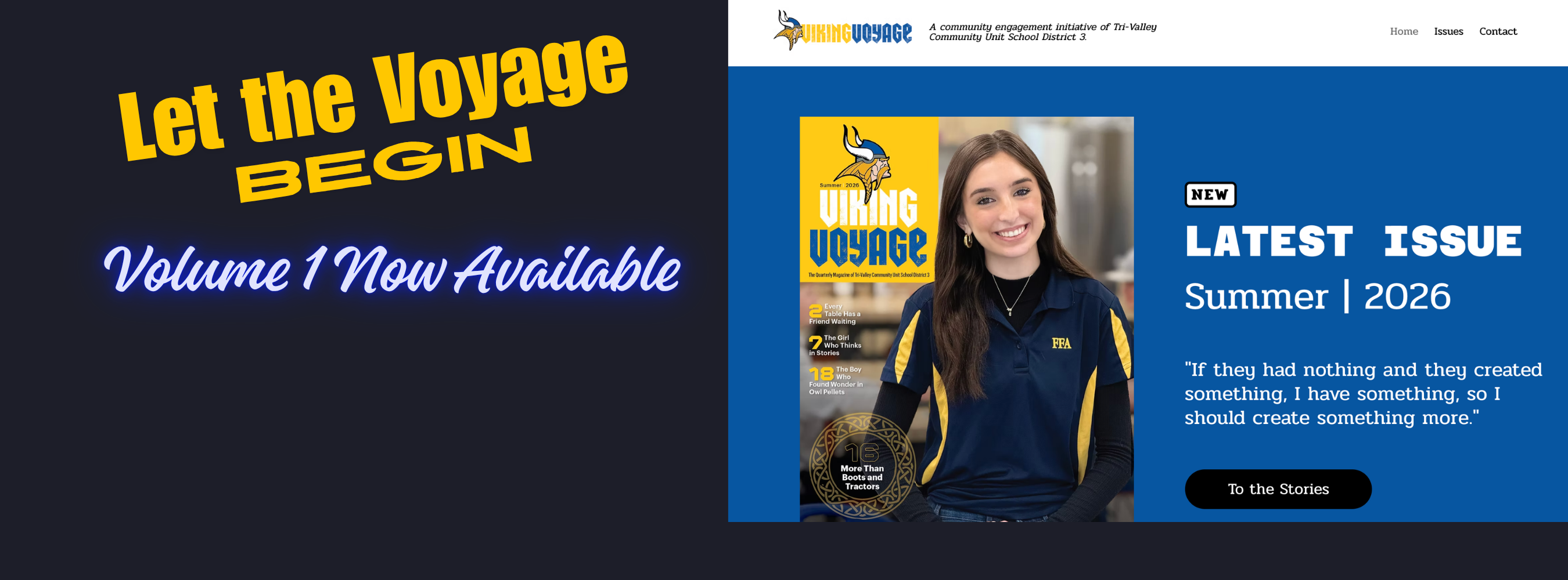 Let the Voyage Begin. Volume 1 of the Viking Voyage Now Available!