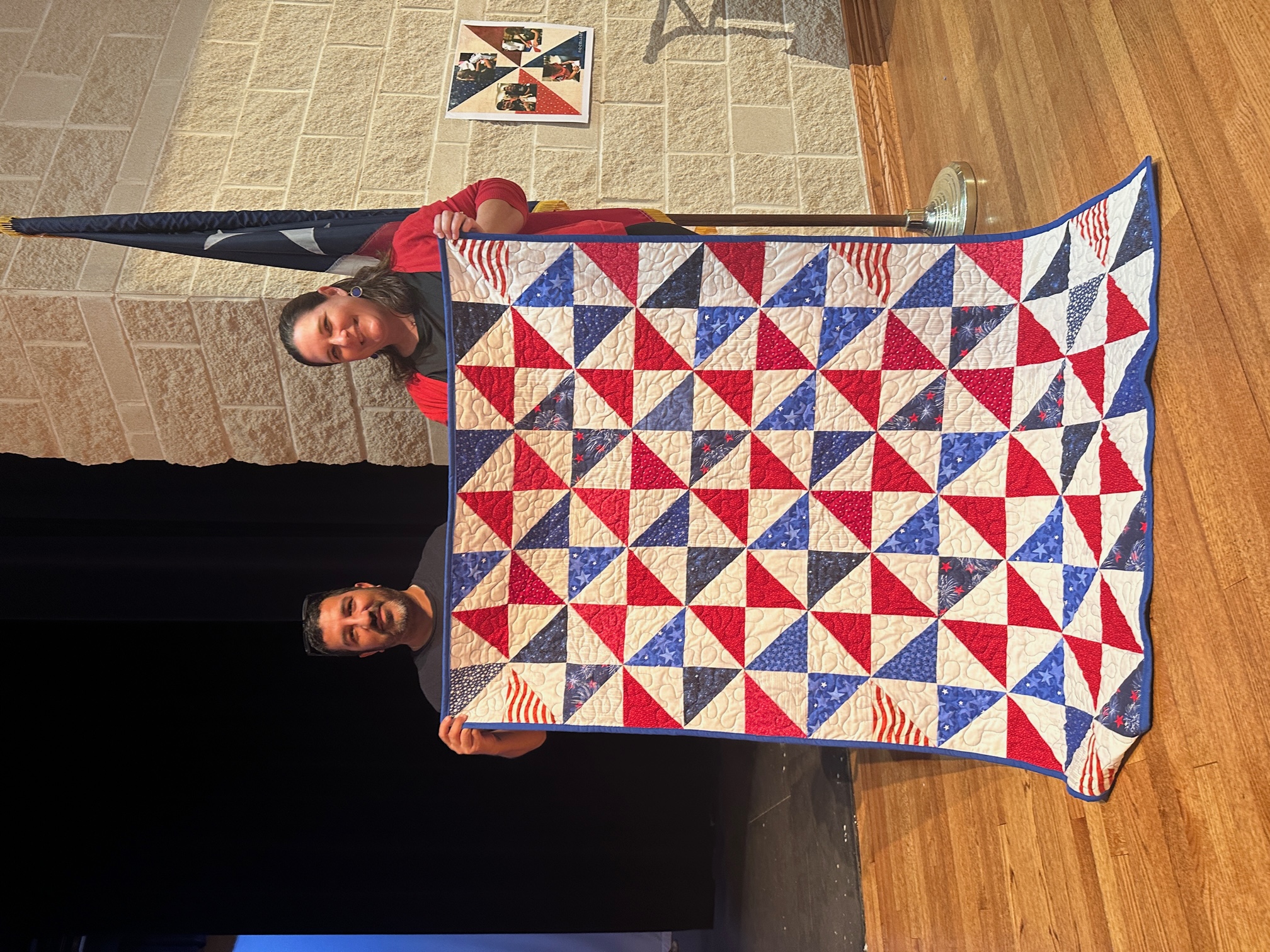 quilt made by students at La Vernia Intermediate