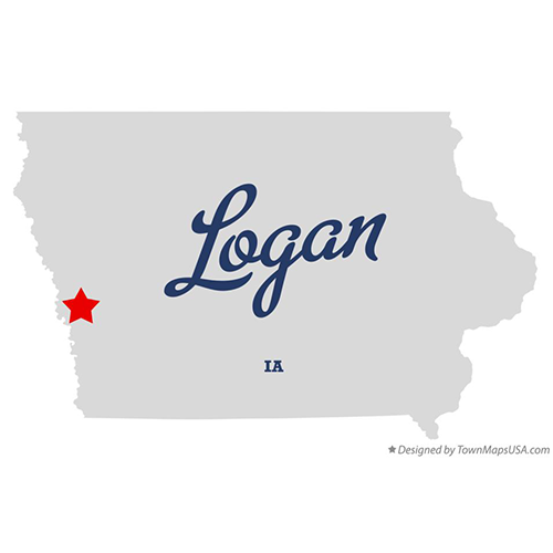 Map of Logan, IA
