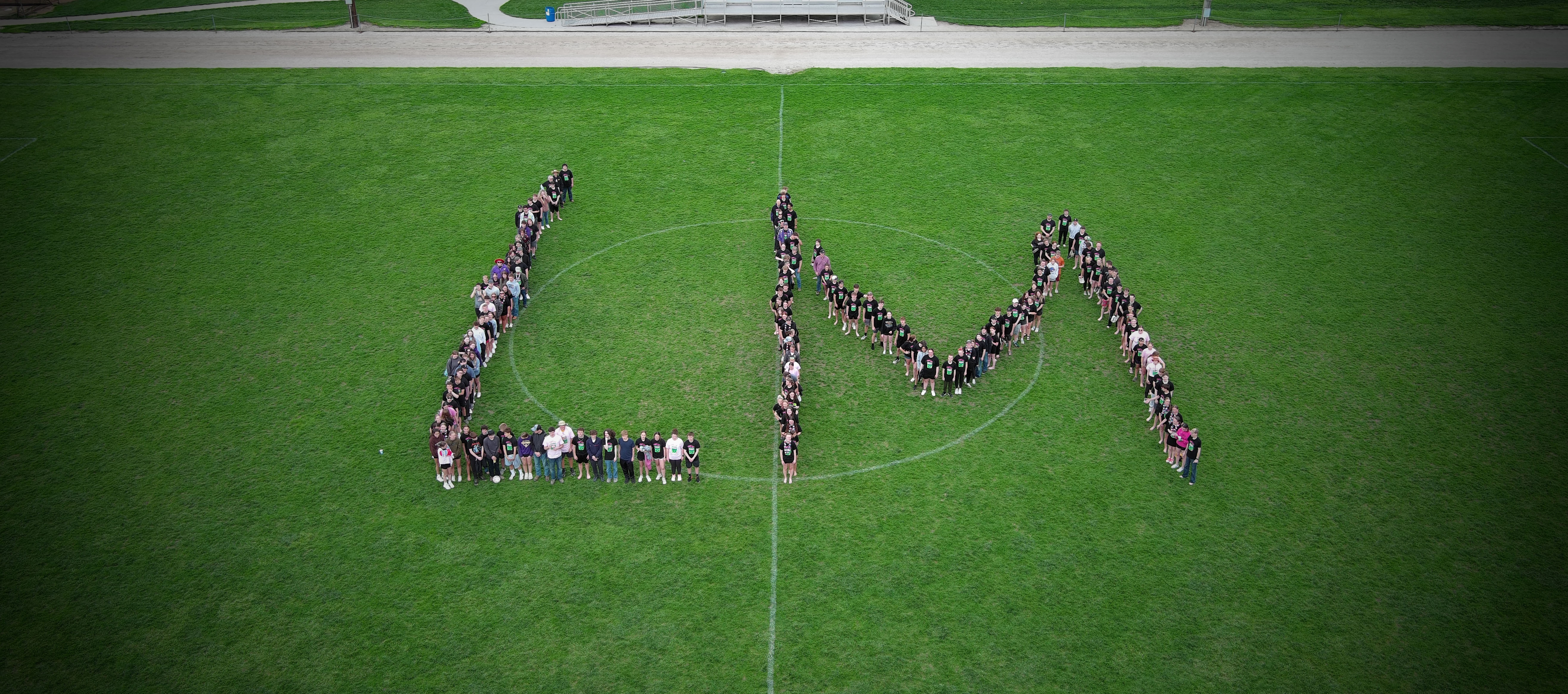 Students in LM shape on field