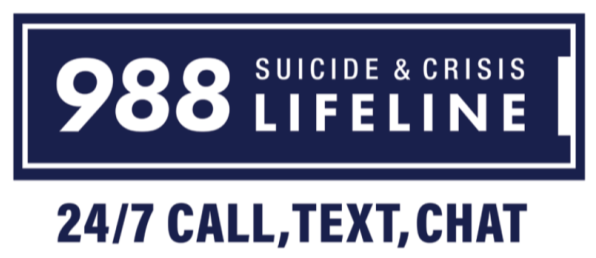 988 Suicide & Crisis Lifeline - 24/7 call, text, chat