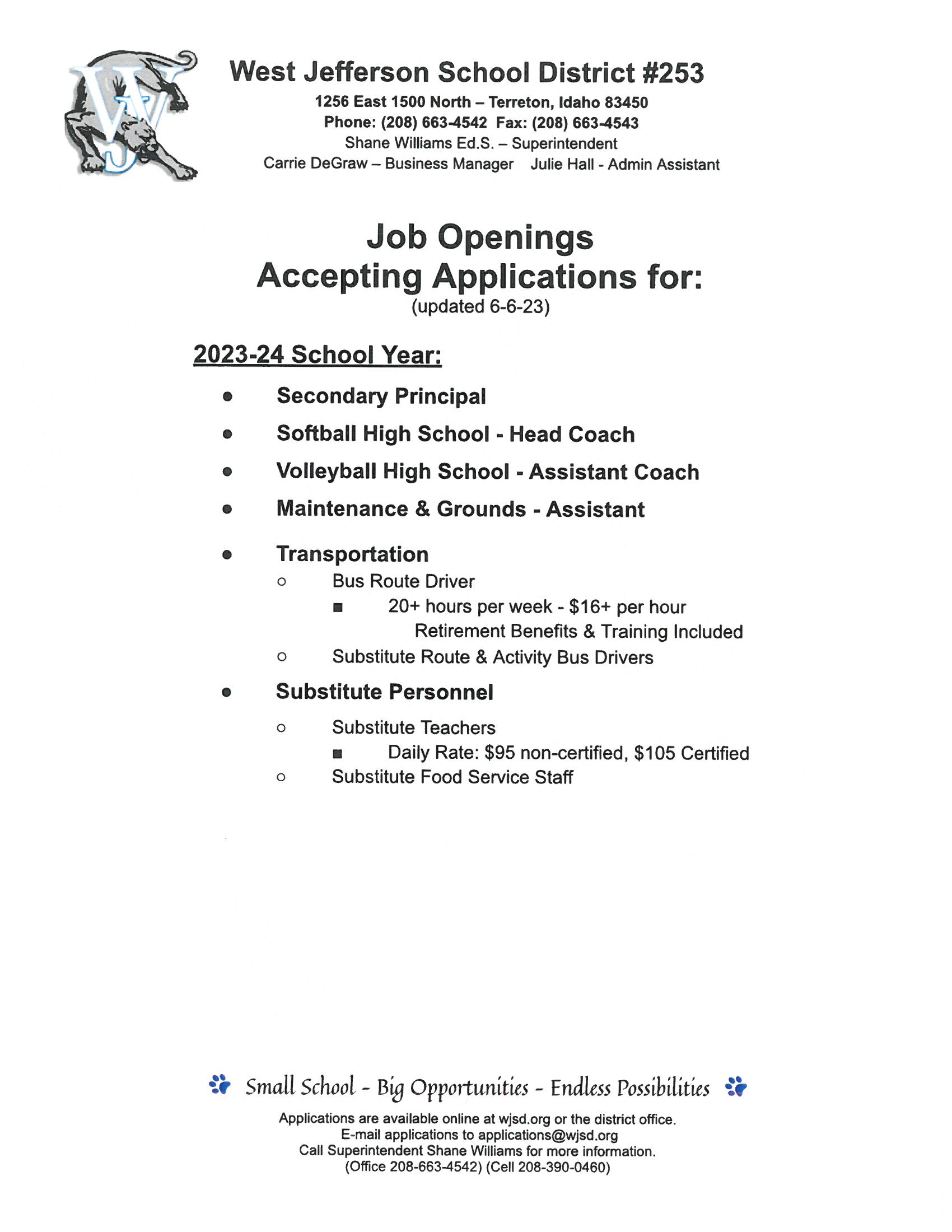 Employment | West Jefferson