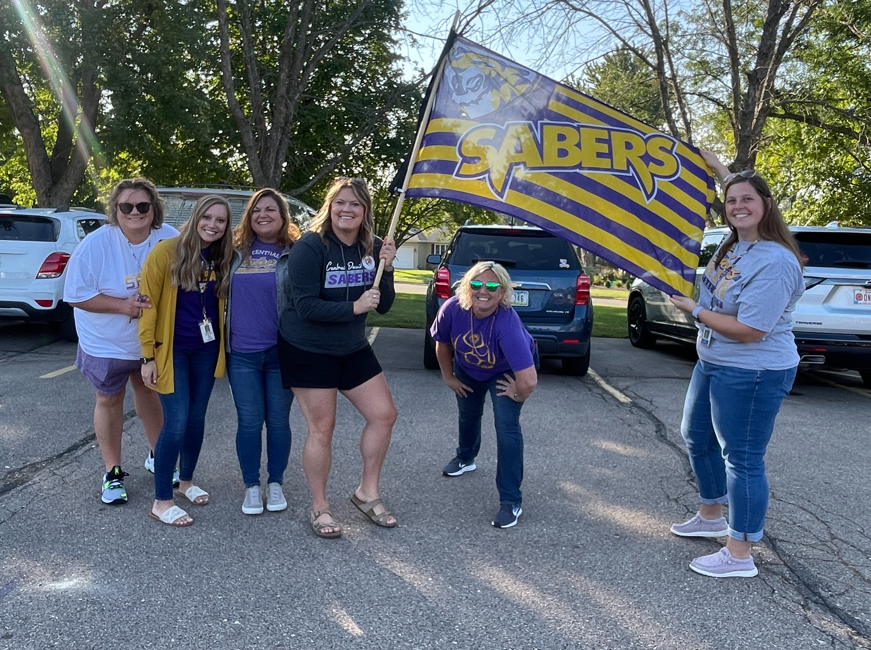 Ekstrand staff showing Saber pride