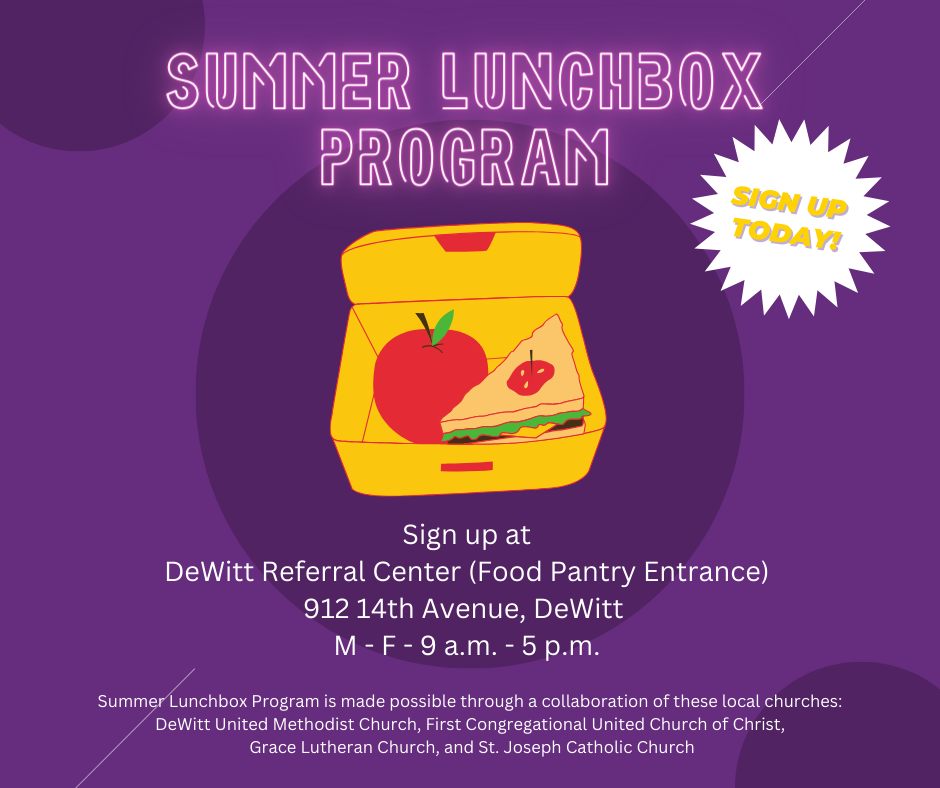 DeWitt Referral Center Summer Lunch Program