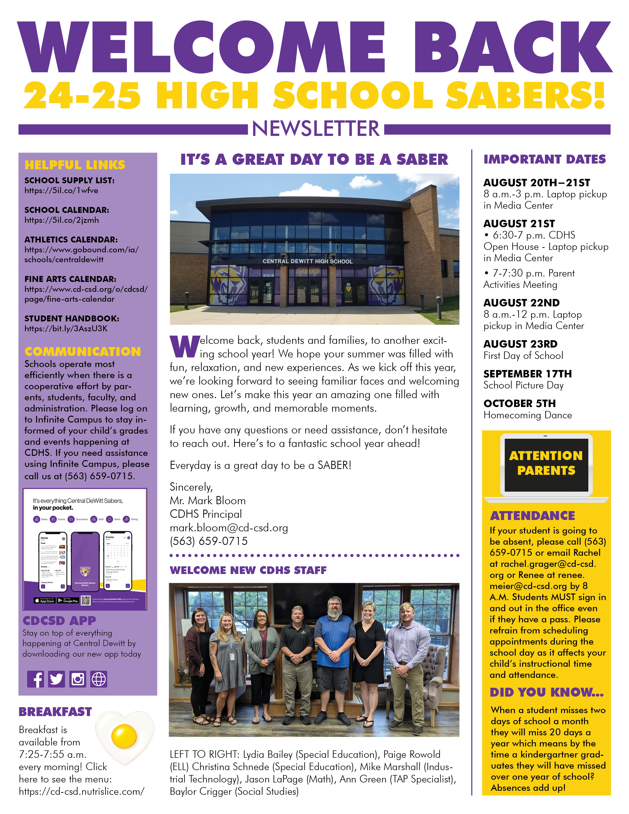 CDHS Newsletter