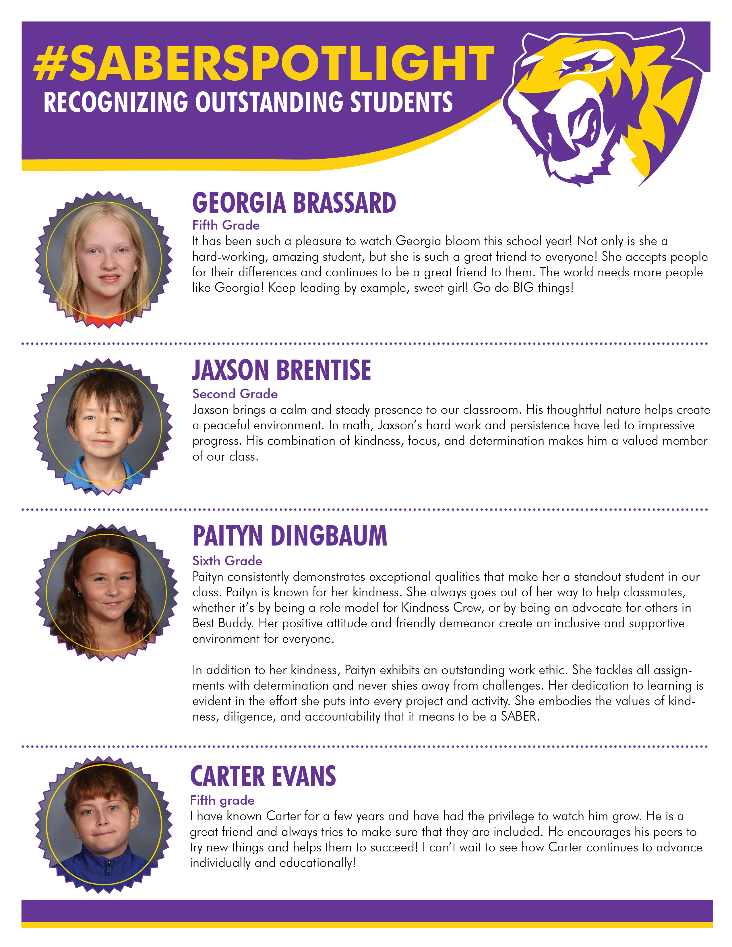 MAY #SABERSPOTLIGHT