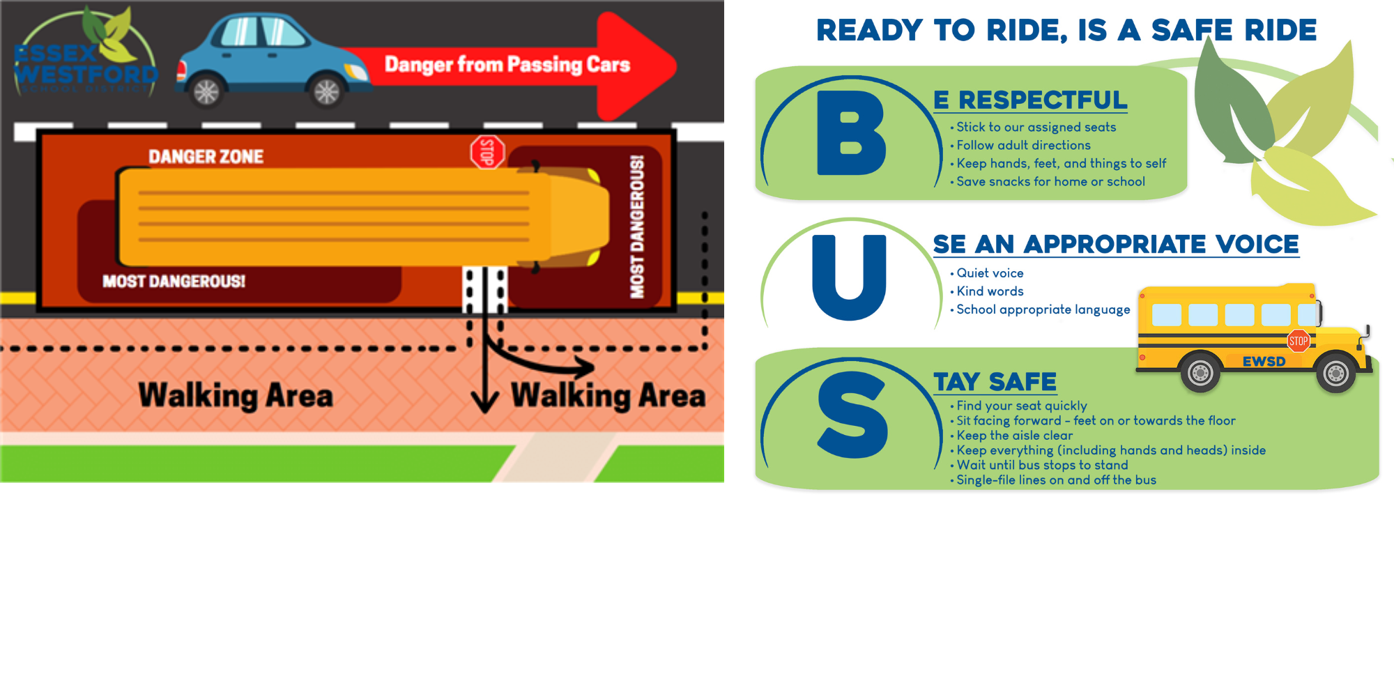 Bus safety guidelines and rules