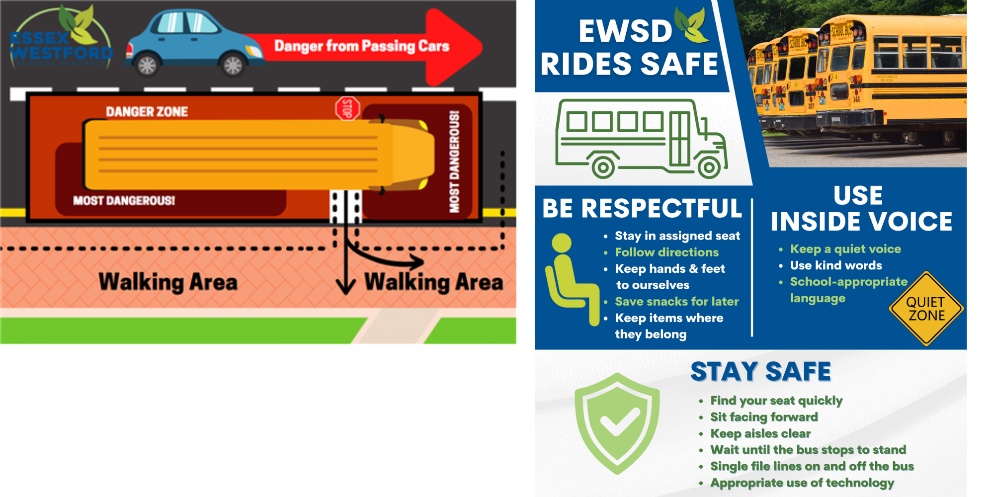 Bus safety guidelines and rules