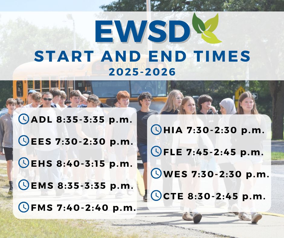 start and end times