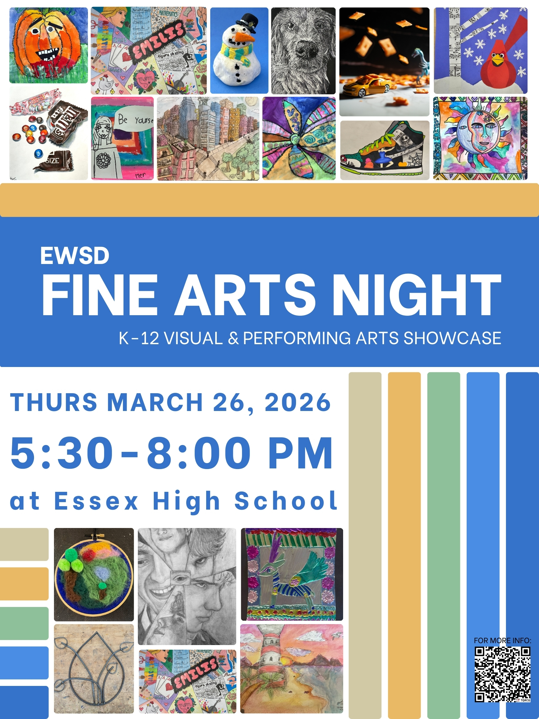 Fine Arts Night promotional poster