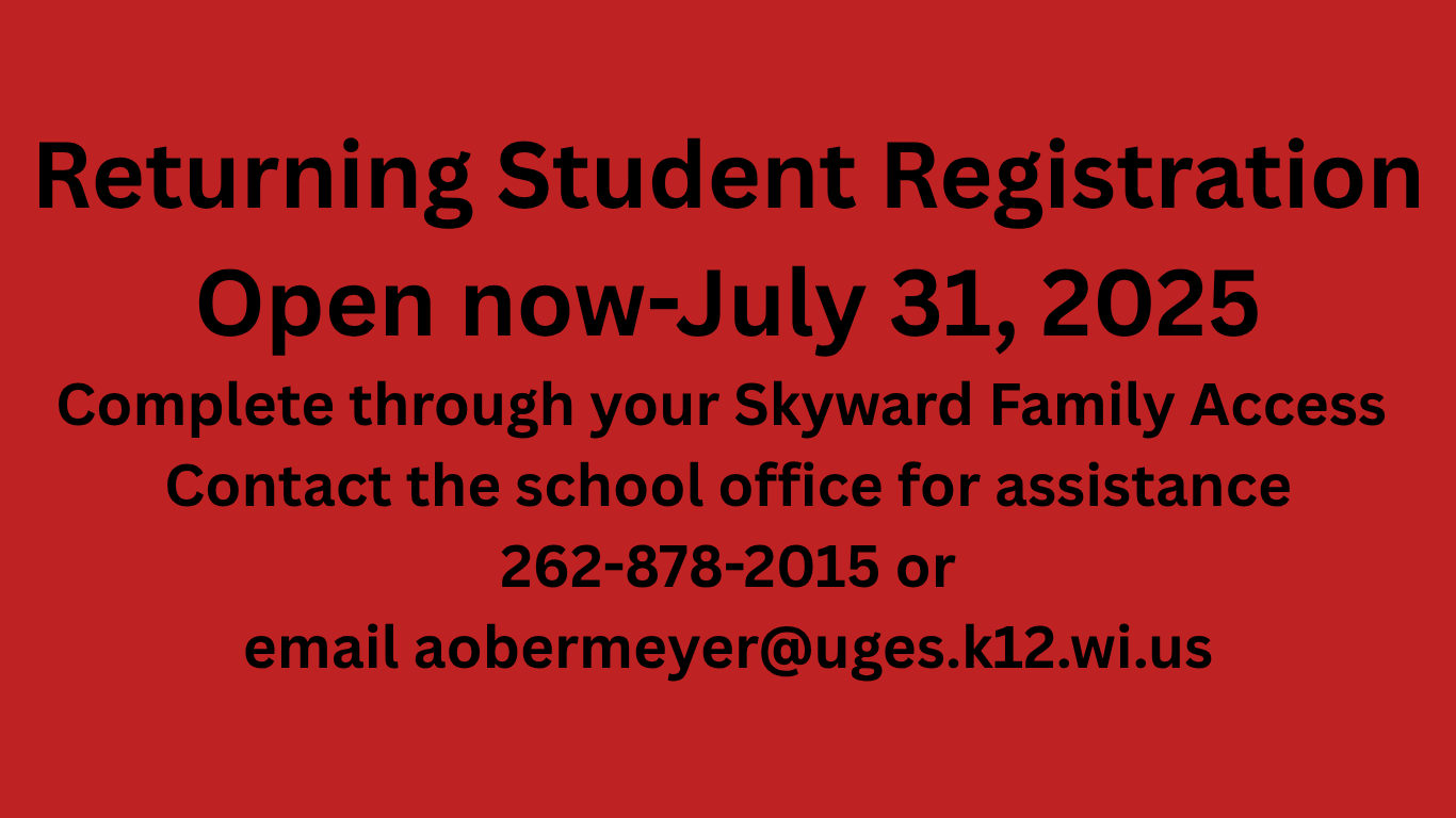 Returning Student Registration
