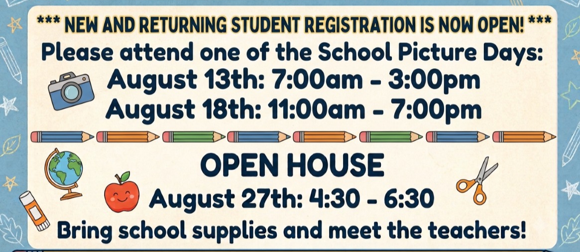 Picture Days &amp; Open House