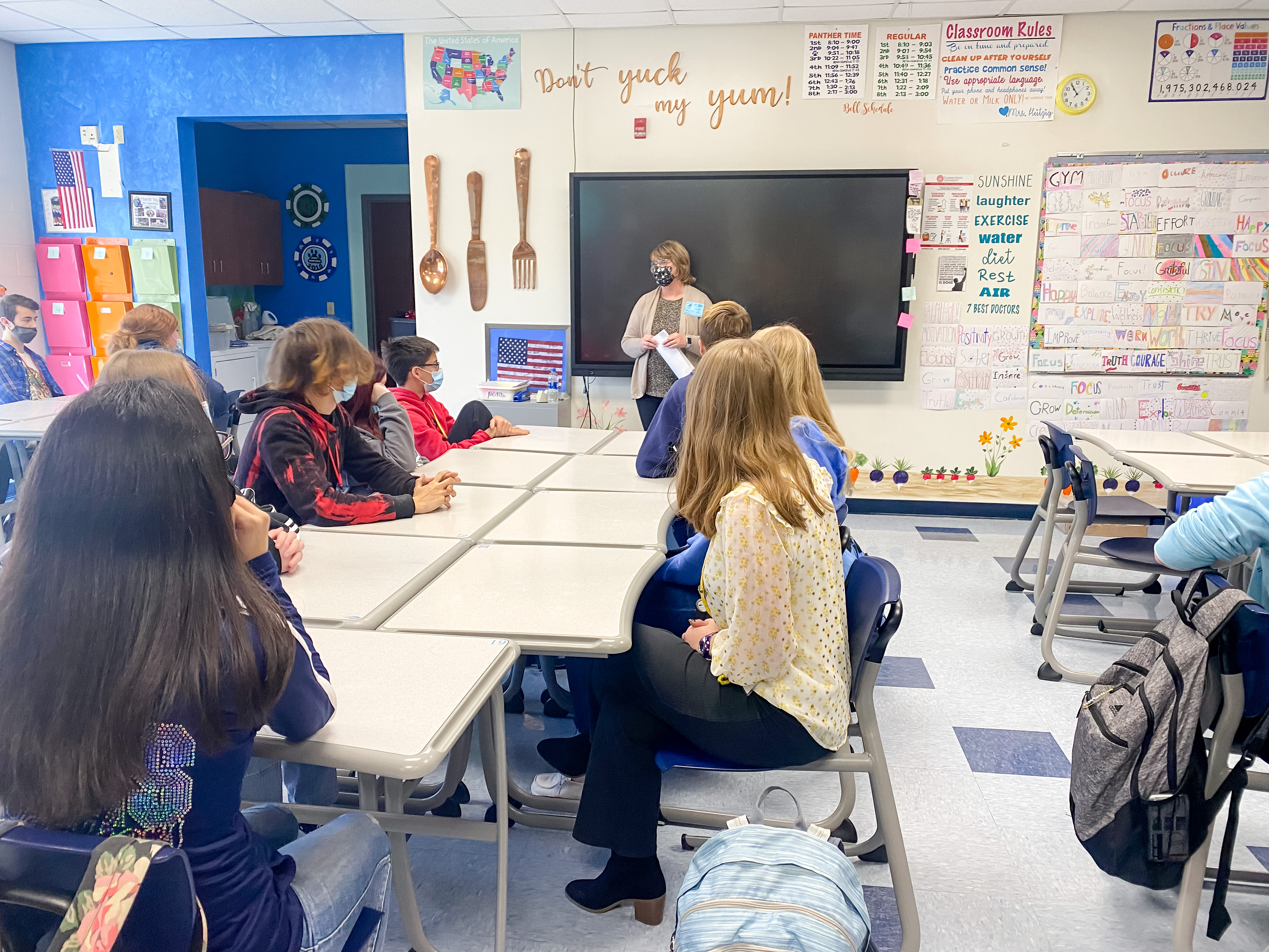 Careers skills presentation to a class