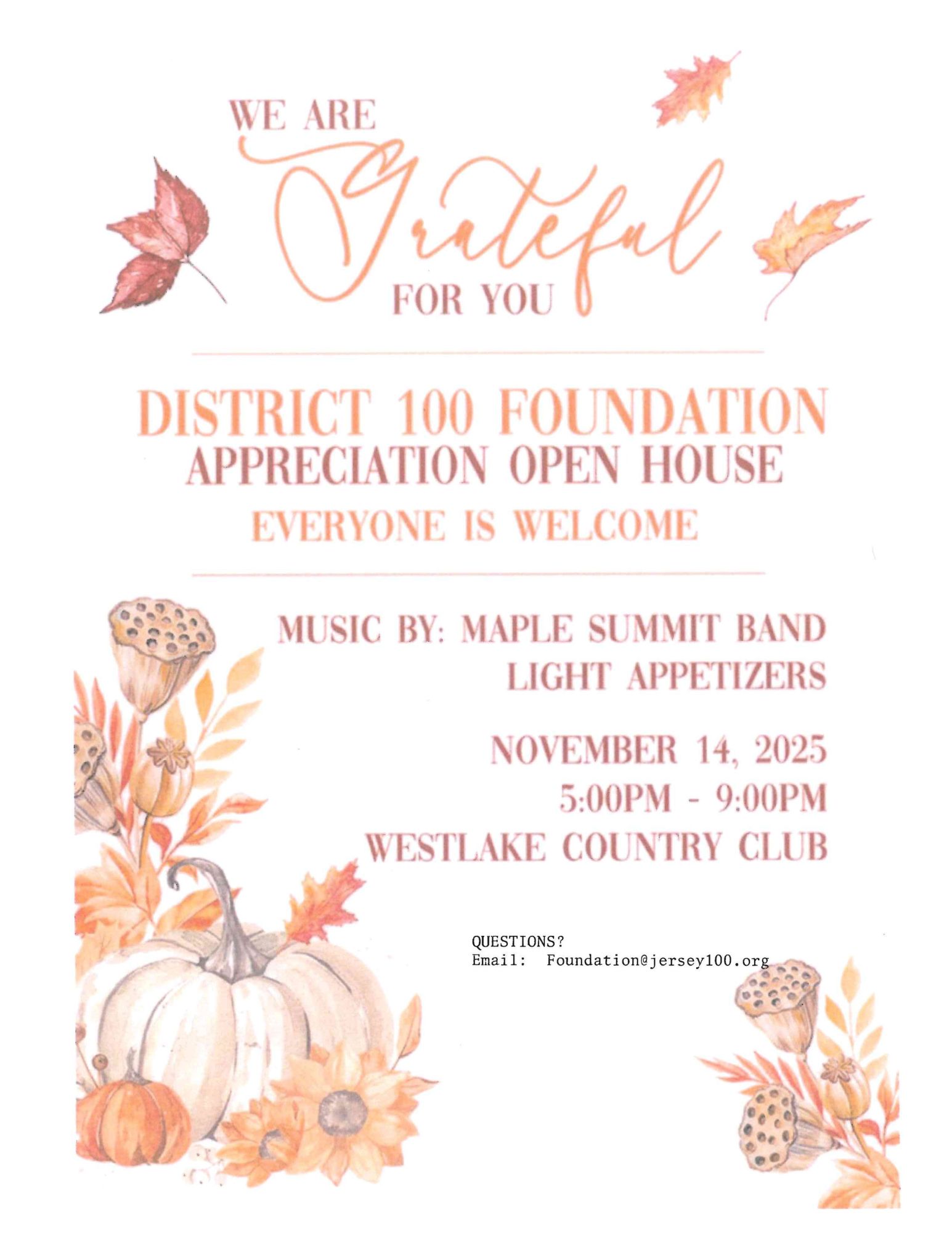 Foundation Appreciation