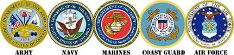 Army Navy Marines Cost Guard Air Force Logos