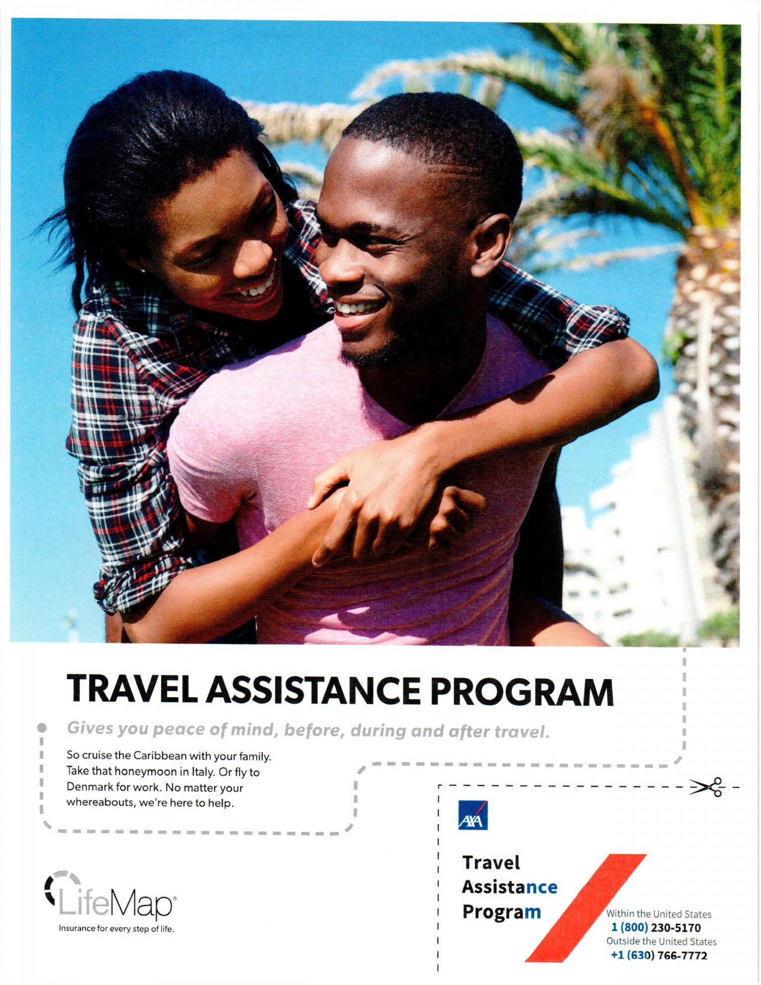 Travel Assistance Program brochure - front