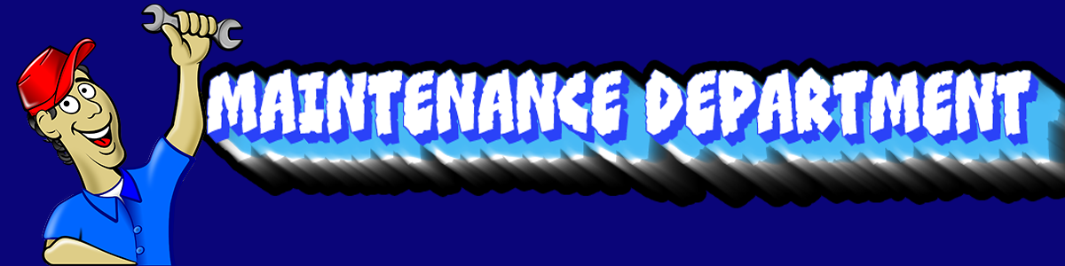 Banner for the maintenance department