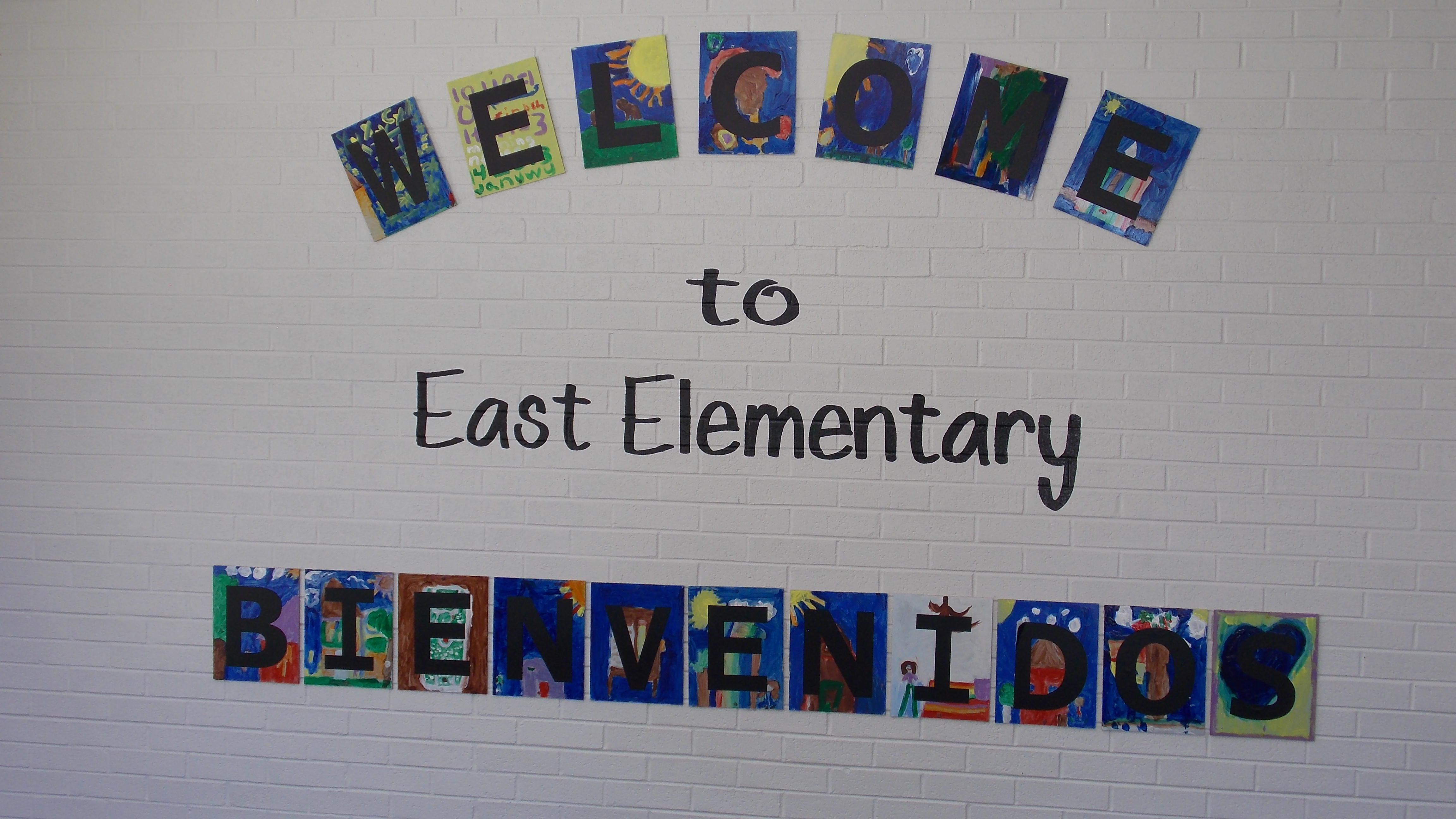 East Elementary Welcome Sign