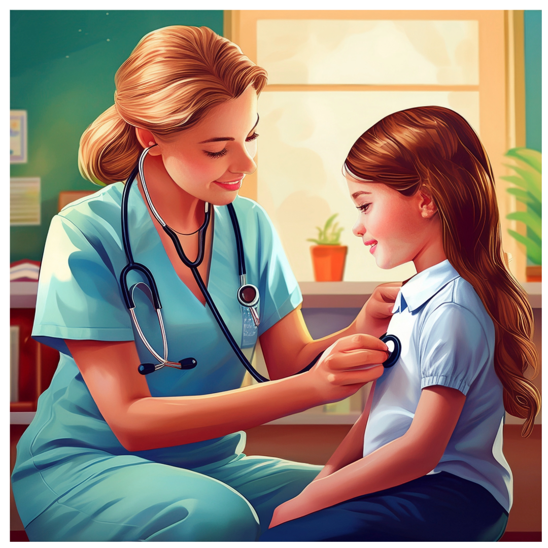 nurse and kid