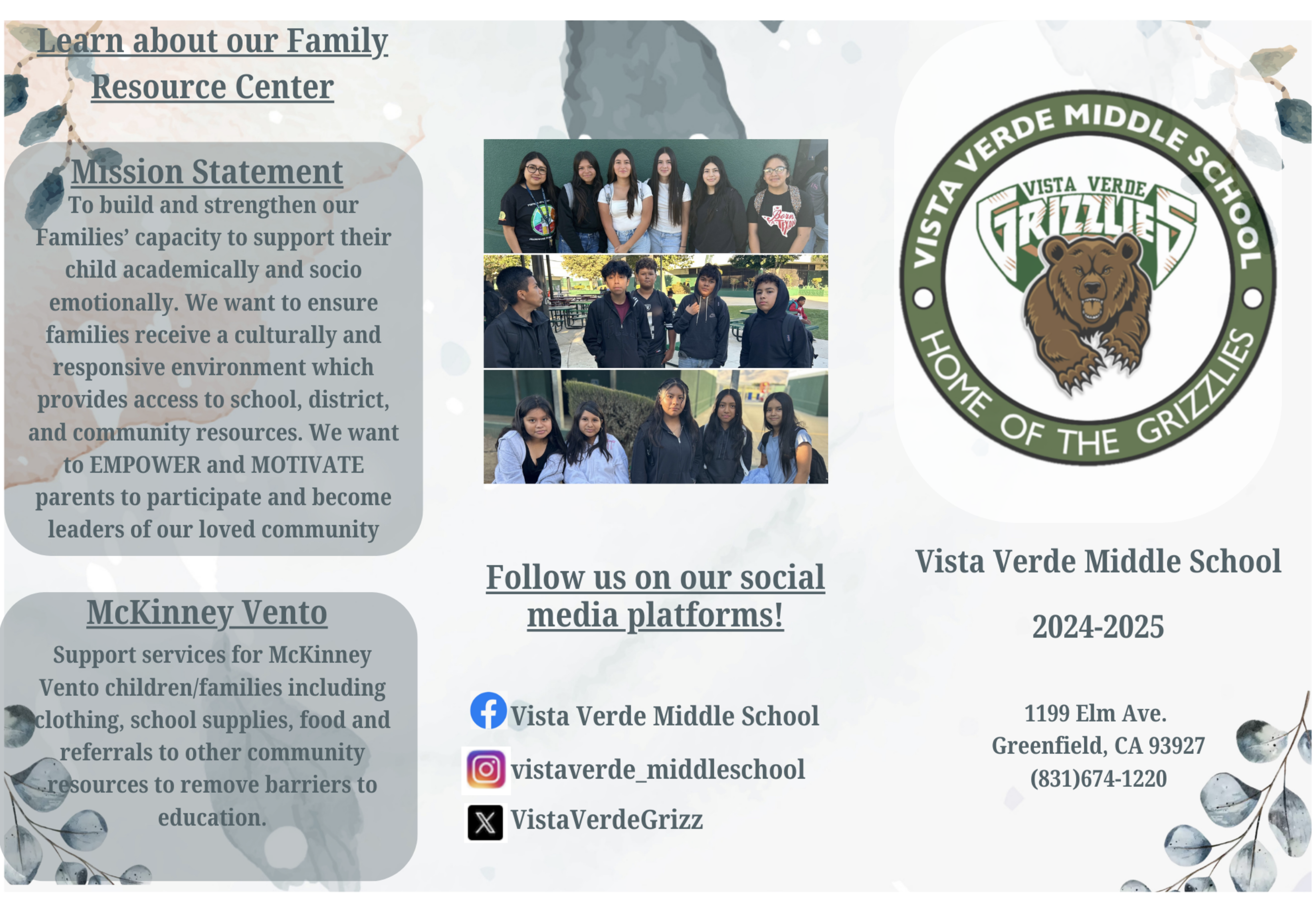 VVMS School Directory