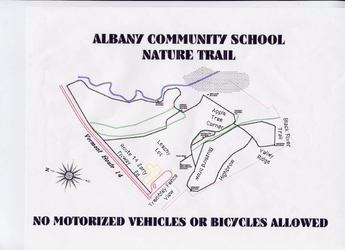 albany community school nature trail map