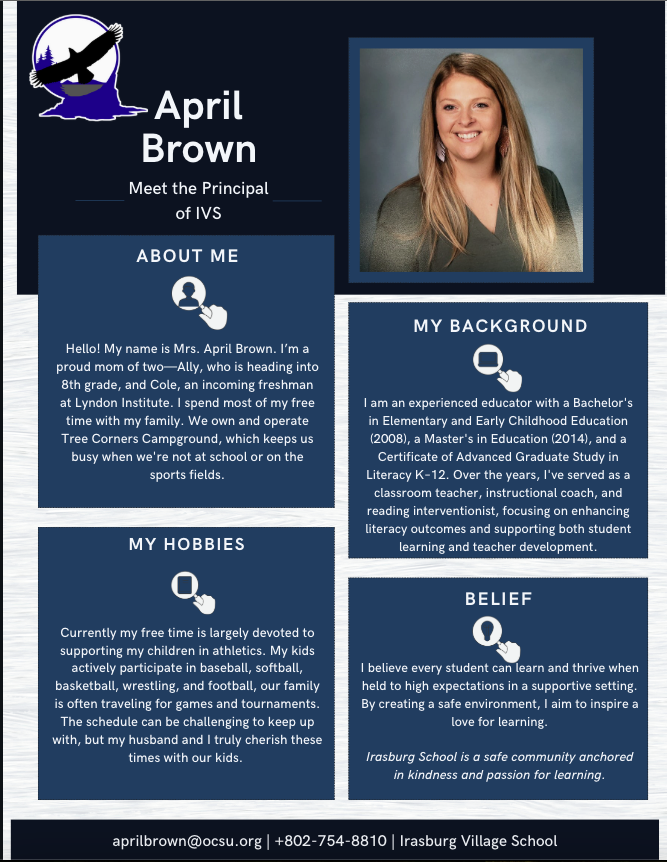 Irasburg Meet the Principal