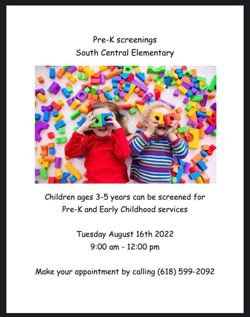 Pre-K Screening Flyer