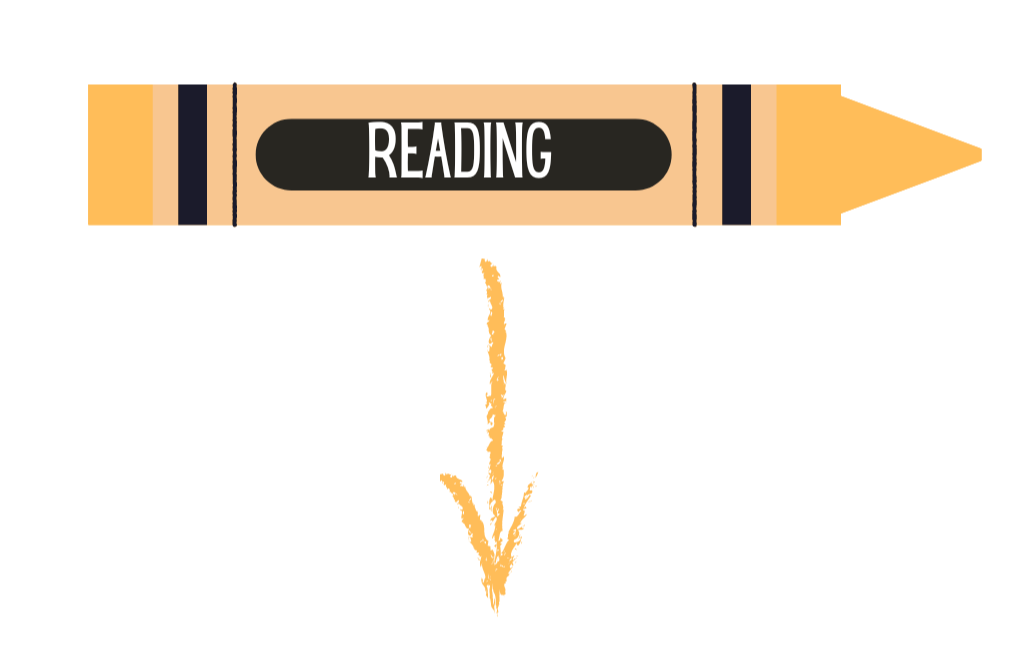 Orange Reading Crayon