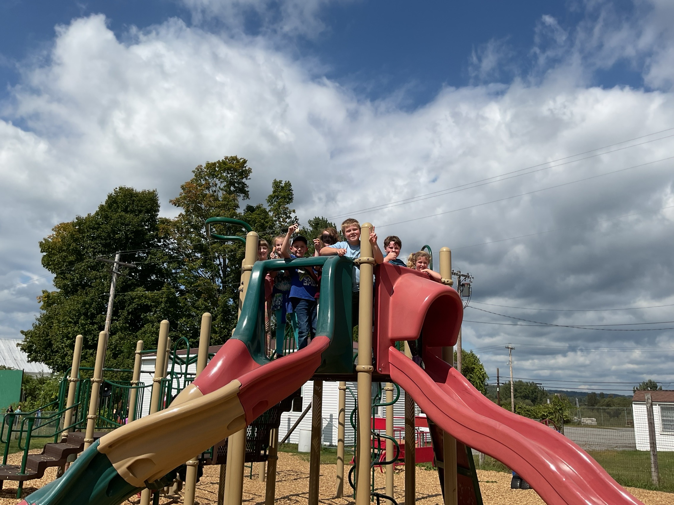Playing on the playground 