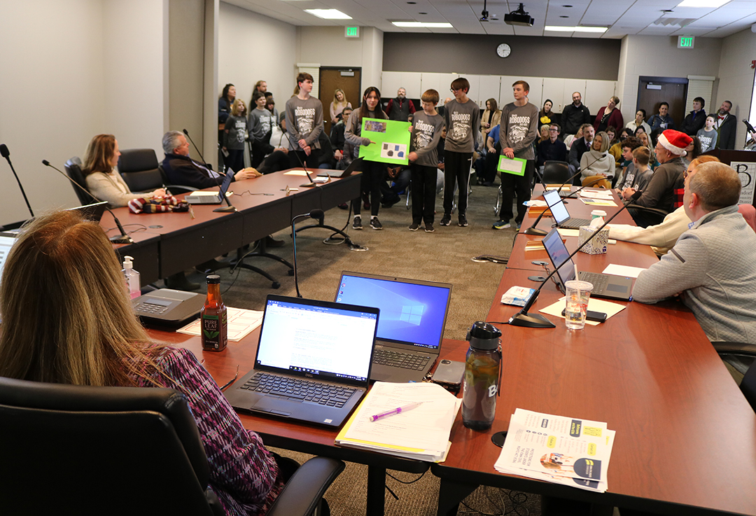 Robodogs present at board meeting