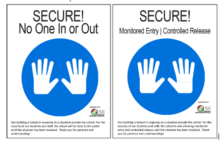 Secure posters