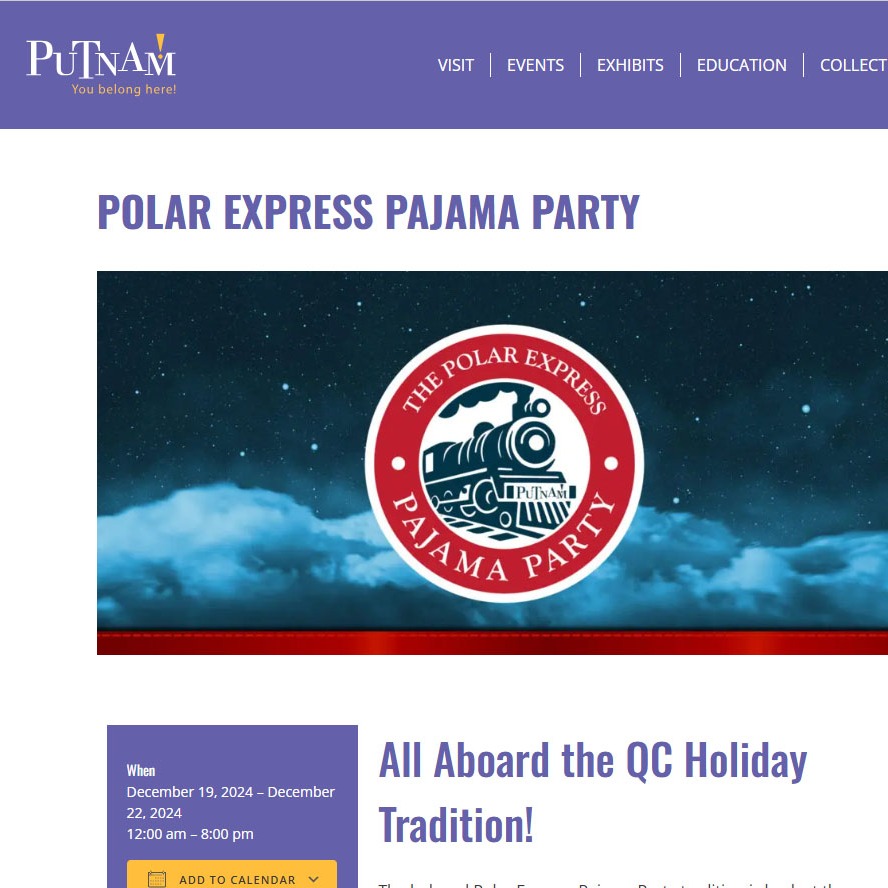 Polar Express Pajama Party